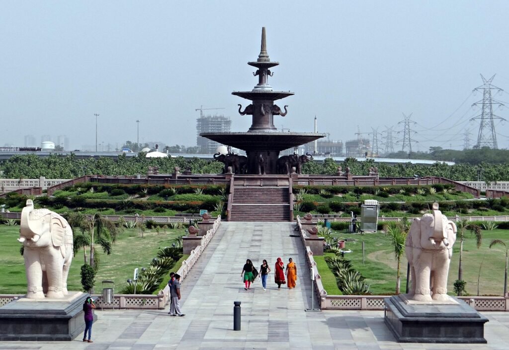 dalit prerna sthal, memorial, fountain, garden, sandstone, noida, india, blue memory, noida, noida, noida, noida, noida